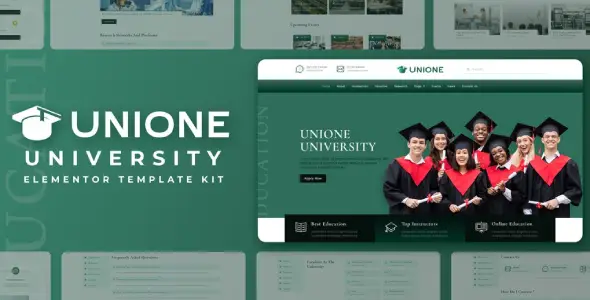 Unione โ University Elementor Template Kit